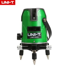 UNI-T LM530G зеленый лазерный уровень 3 линии 4 балла 360 градусов Self Nivel Горизонтальный Вертикальный