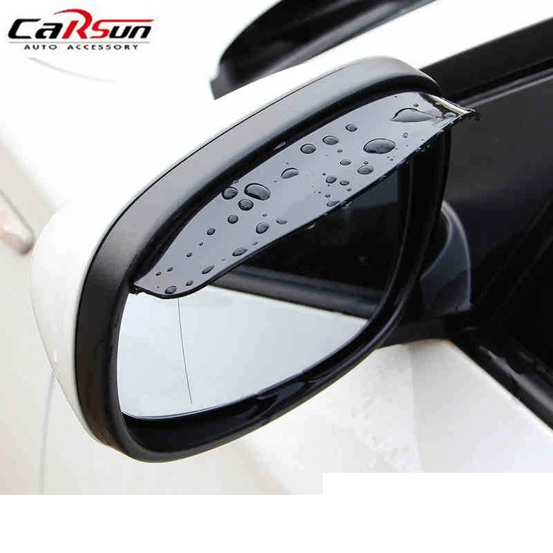 

Universal Automotive Car Universal Rain Shield Sticker PVC Rain Eyebrow Mirror Shield Shade Cover Rearview Mirror 3M Sticker