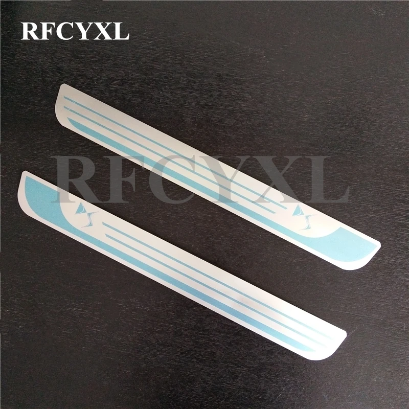 

2Pcs Door Sill Strip for Citroen DS5 DS6 Stainless Steel Welcome Pedal Covers Car Styling Stickers Auto Decoration Accessories
