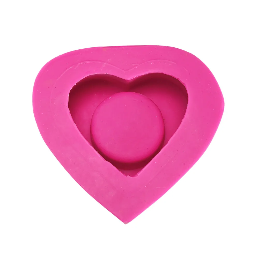 Силиконовая форма в форме сердца подсвечник пластырь для ароматерапии форма для ручной работы резиновая пепельница домашнее настольное украшение
