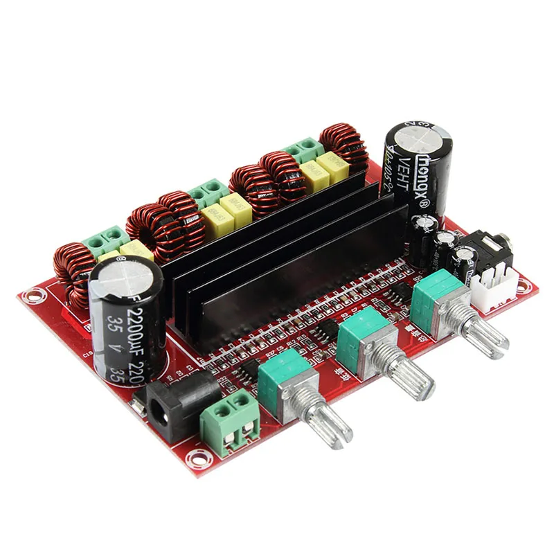 TPA3116 2.1 Digital Audio Power Amplifier Board 2*80W+100W TPA3116D2 Subwoofer Speaker Amplifiers DC12-24V amplificador Module TPA3116 2.1 Digital Audio Power Amplifier Board 2*80W+100W TPA3116D2 Subwoofer Speaker Amplifiers DC12-24V amplificador Module