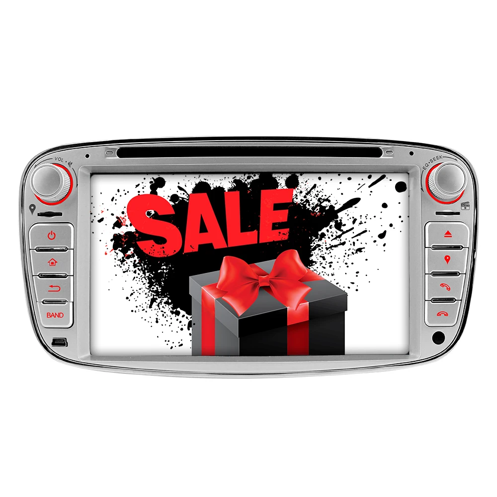 Excellent A-Sure 2 Din Car Radio Player GPS Navigation For Ford Focus Galaxy S-Max C-Max Mondeo Kuga RDS SWC Bluetooth CD DVD USB 4