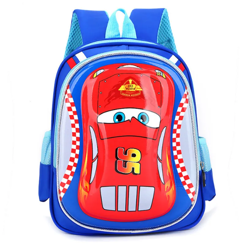 2018 3D 5-7 Year Old School Bags Boys New Semester Waterproof Car Backpacks Child Book bag Kids Shoulder Bag Satchel Knapsack