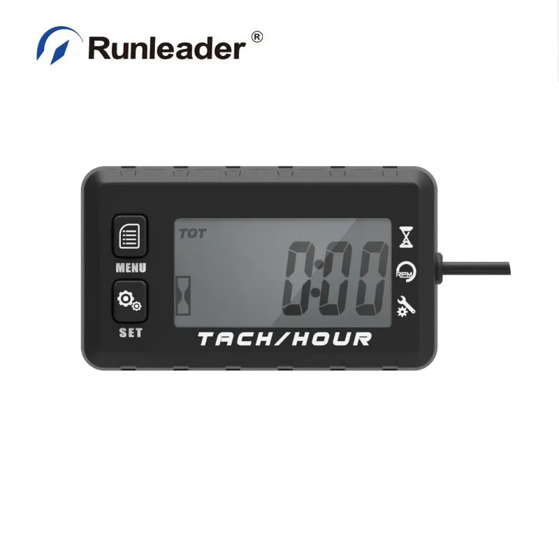 

Digital RL-HM058 Inductive Tachometer Motorcycle for Chainsaws Outboards Motor ATV Marine Generator