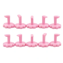 10 шт. зимний, милой формы Практика Учебные стенды роспись ногтей наконечника Держатели