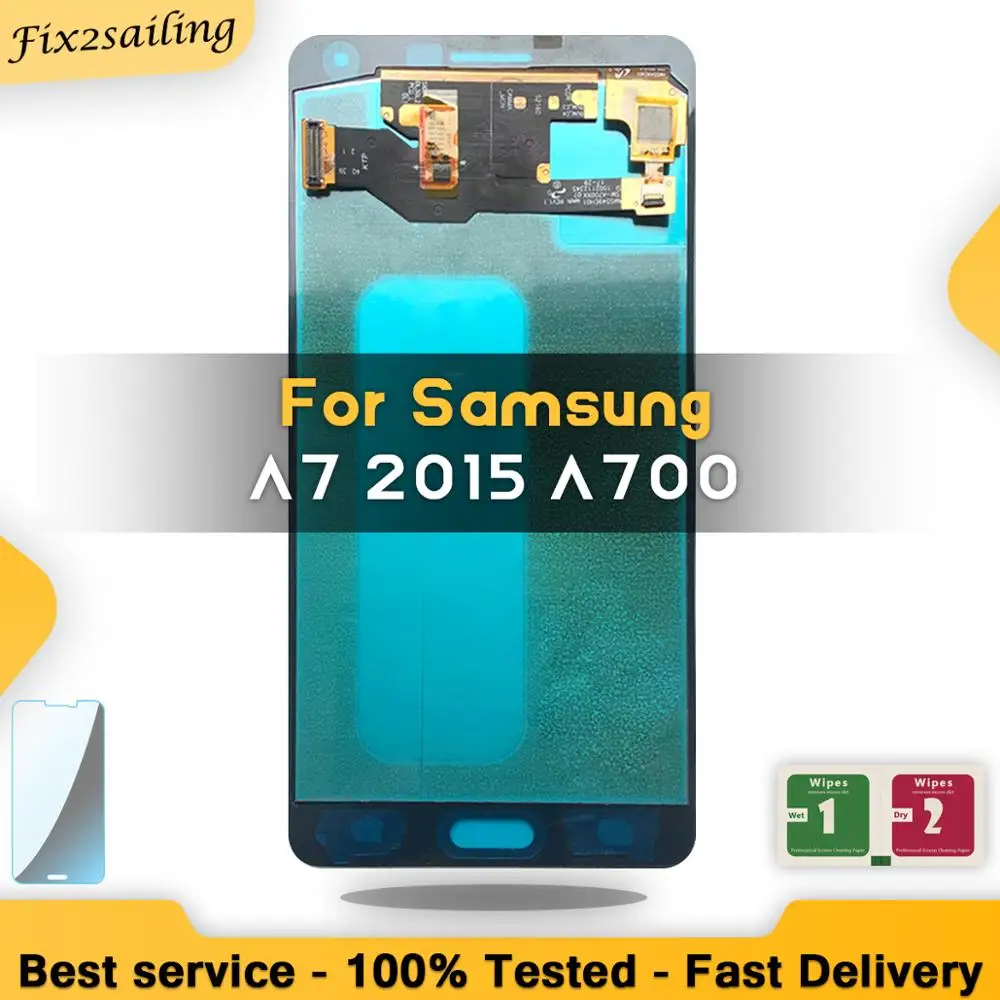 

100% tested LCD For Samsung Galaxy A7 2015 A700 A7000 A700H A700F A700FD LCD Touch Screen Digitizer Assembly Replacement