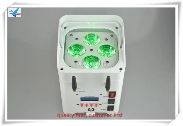 A 20/лот с крышкой fly беспроводной аккумулятор wifi led par 64 4x12w 6 в 1 лампа can|led 64|par 64par |