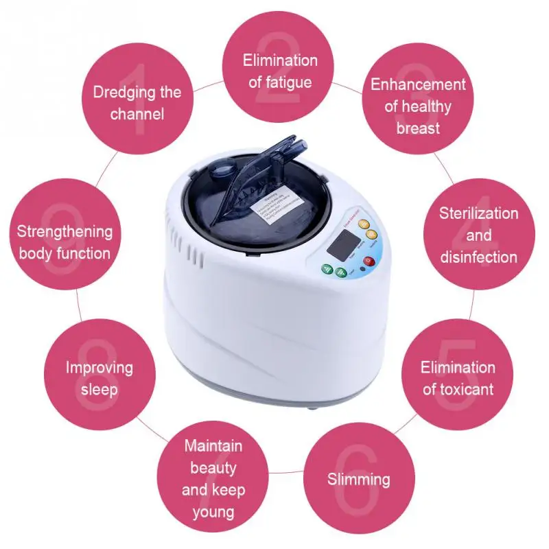 220V 1.5L/2L интеллектуальная машина для фумигации надувная Паровая домашняя сауна спа потеря веса калории терапия тела