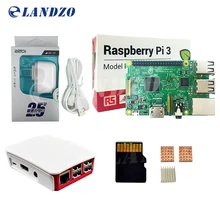 Raspberry Pi 3 starter kit-Pi 3 доска/оригинальный официальный Дело/американский стандарт питания/16 г карты памяти/логотип теплоотвод