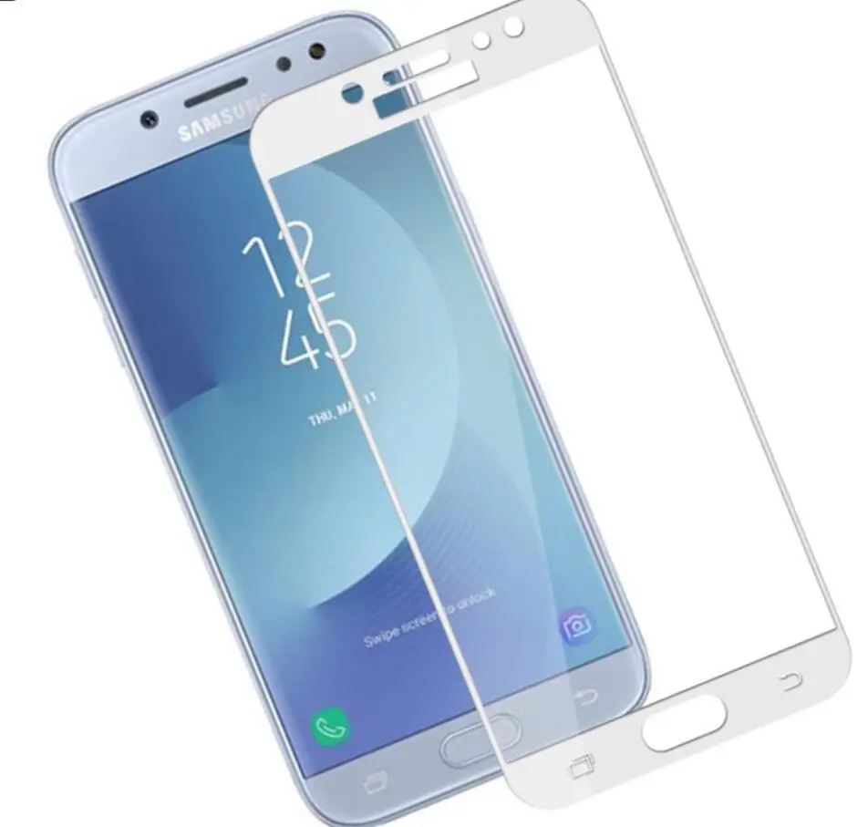 200 шт./лот, для samsung S8 S8 plus, S9, S9 plus, note 8, J7 prime, 2.5D, 9 H, полностью покрытое закаленное стекло, защита экрана, camdems