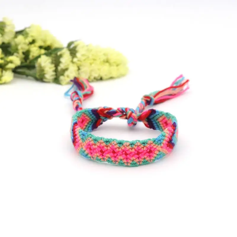 

Bohemia Nepal Ethnic Handmade Indian Woven Cotton Rope String Braid Wrap Friendship Bracelets For Women Men Girls Gift Jewelry
