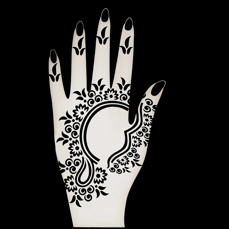 3 шт. трафареты Mehndi hna для женщин краски тела и лица художественные шаблоны