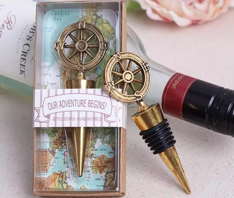 Free Shipping Hot Sell 100pcs Nautical Theme Compass Wine ...
