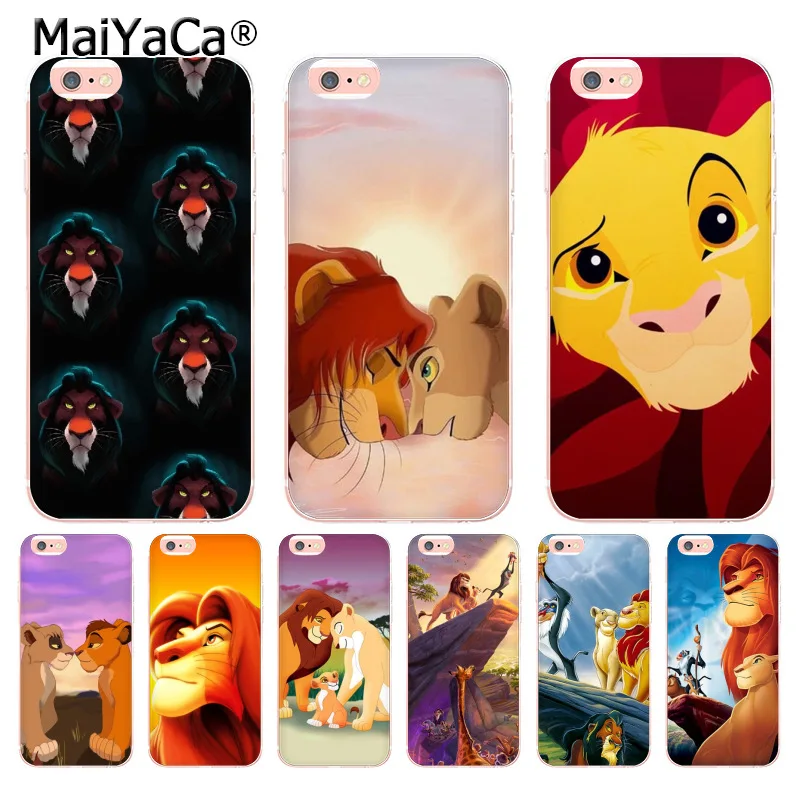 

MaiYaCa The Lion King lovely Coque Phone Case for iphone 11 Pro XR XS Max 8 7 6 6S Plus X 5 5S SE Cover XS XR XSMAX