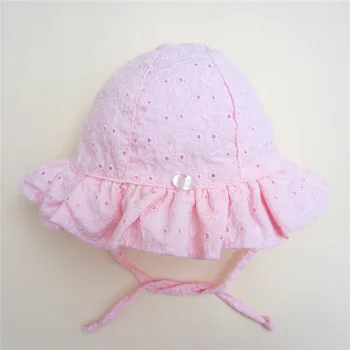 

Toddler Girls Sun Hat Accessories Baby Summer Cotton Bucket Hat Child Sun Hat Girls Brim Beach Hat With Wide Brim