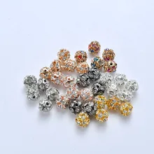 30pcs/lot Round Rhinestone Crystal Beads 6mm 8mm 10mm Disco Ball Pave Zirconia Charm Beads for Jewelry Making DIY Accessories 30pcs/lot Round Rhinestone Crystal Beads 6mm 8mm 10mm Disco Ball Pave Zirconia Charm Beads for Jewelry Making DIY Accessories