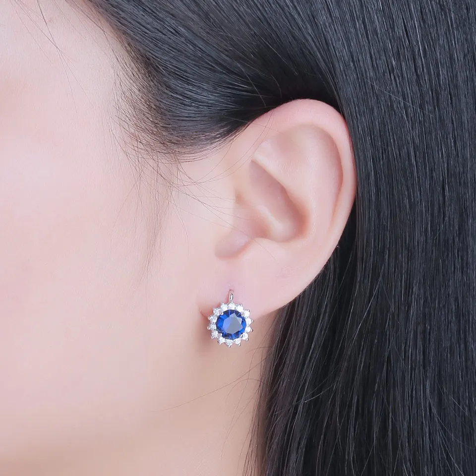 UMCHO Sapphire 925 sterling silver jewelry set for women S020S-1 (11)