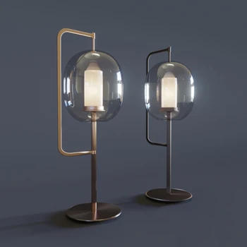 

Modern Glass Table Lamp Gold Metal Table Light New Fixtures Desk Lamps For Living Room Study Bar Hotel Home Table Lighting TA019