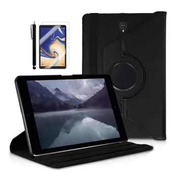 

360 Rotating Folding PU Leather Case for Samsung Galaxy Tab S4 10.5 inch SM-T830 / SM-T835 Tablet +Screen Protector +Stylus