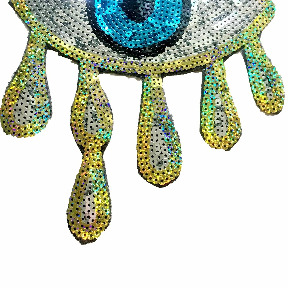 2 шт./лот gold eye блестки патчи железные на seqined для одежды|Заплатки| |