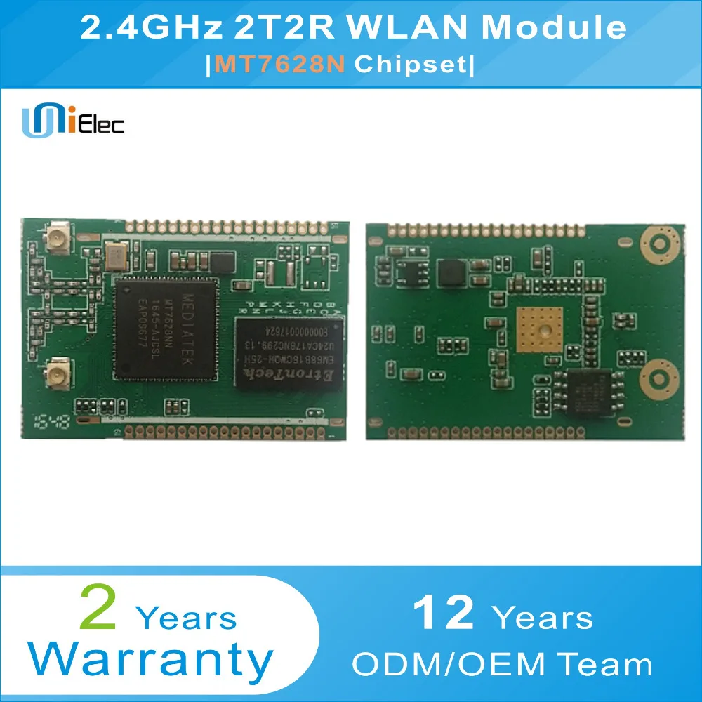 

MTK MT7628N 2x2 802.11 b/g/n 2.4GHz 2T2R WLAN Module PCBA WiFi Custom Board MT7628 ODM
