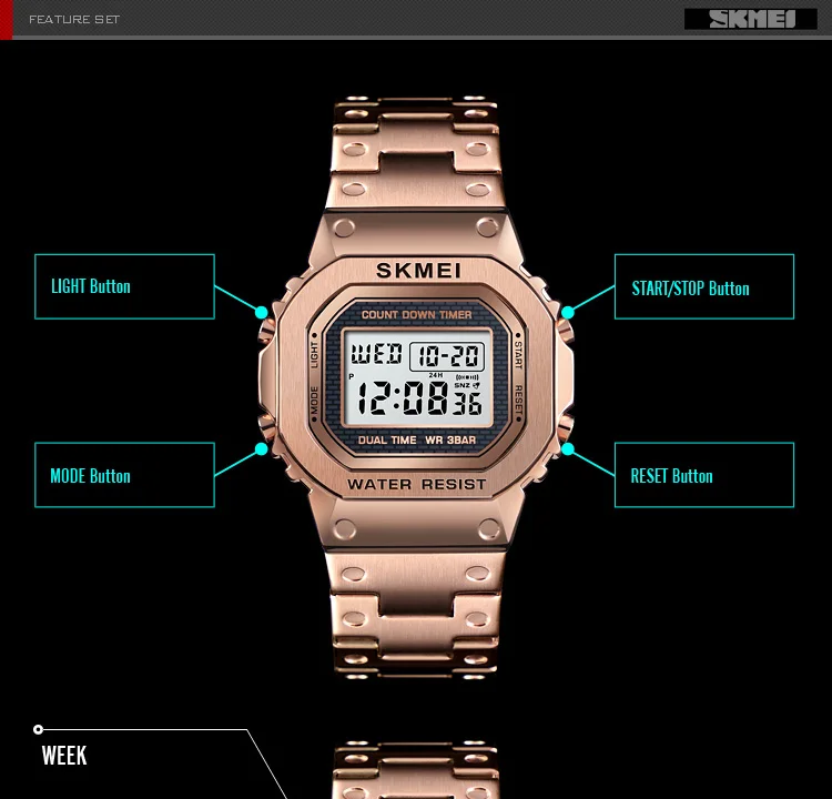 SKMEI мужские электронные цифровые часы с будильником, мужские водонепроницаемые наручные часы, спортивные часы, Montre Homme 1456, мужские часы