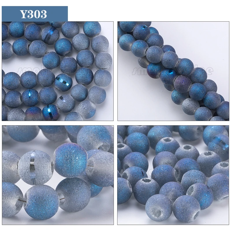 Glass Matte Beads (3)