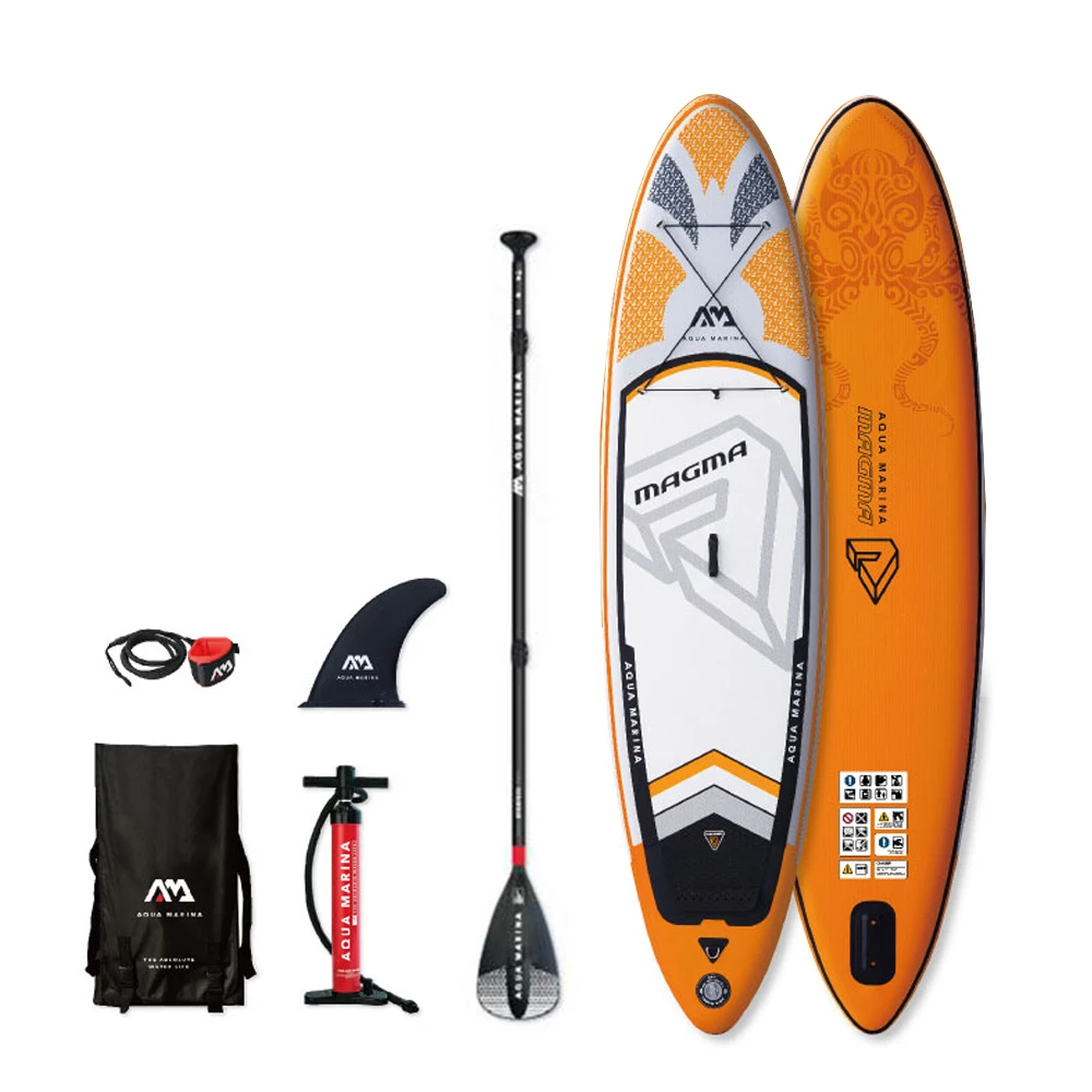 

MAGMA - 3.3m / 15cm SInflatable Sand Up SUP Paddle Board with Carry Backpack / Air Pump / Fin / Safety Rope / Paddle