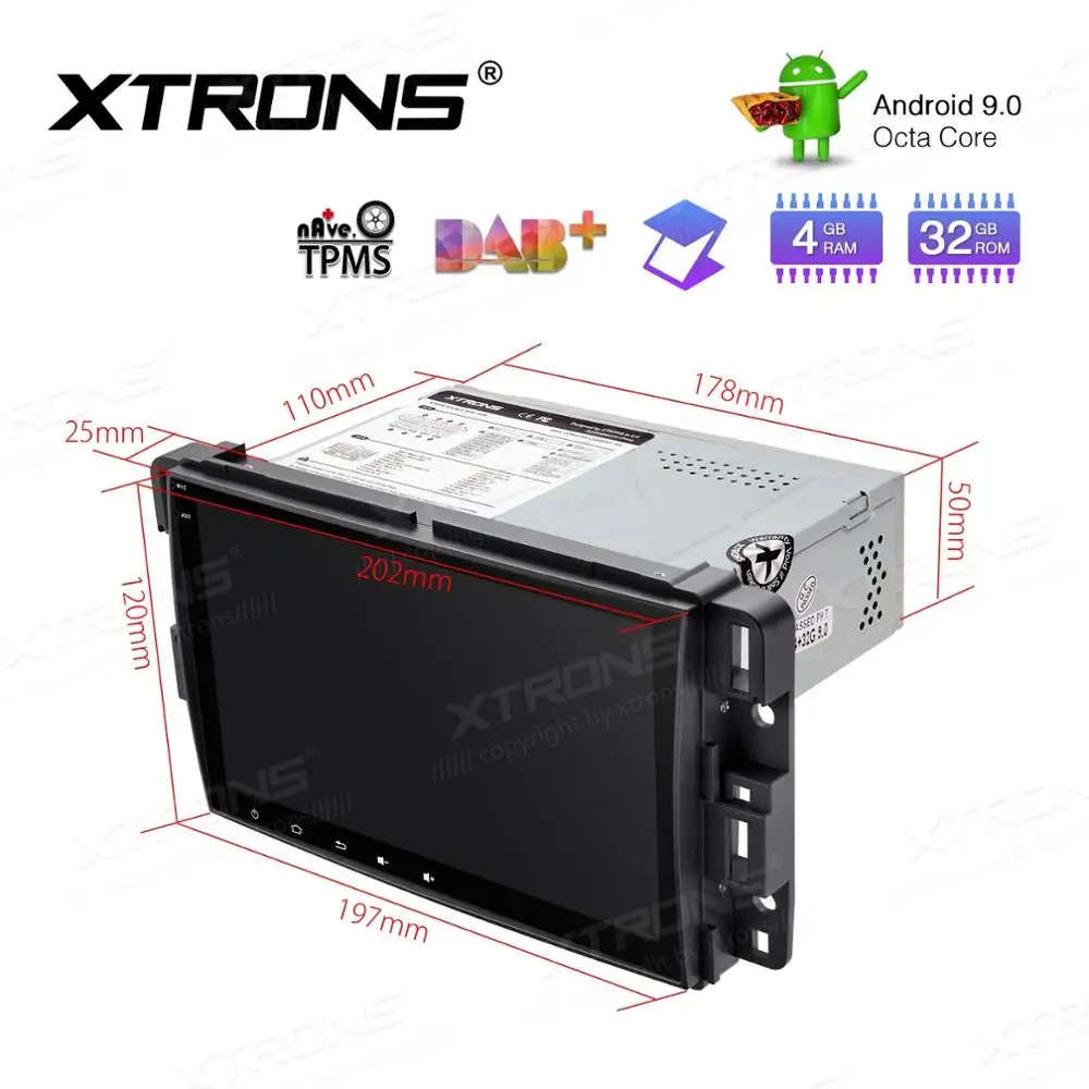 Top 8" Android 9.0 Pie OS Car Multimedia GPS Radio for GMC Acadia 2007-2012 & Sierra 2007-2014 & Yukon 2007-2014 & Savana 2008-2013 5