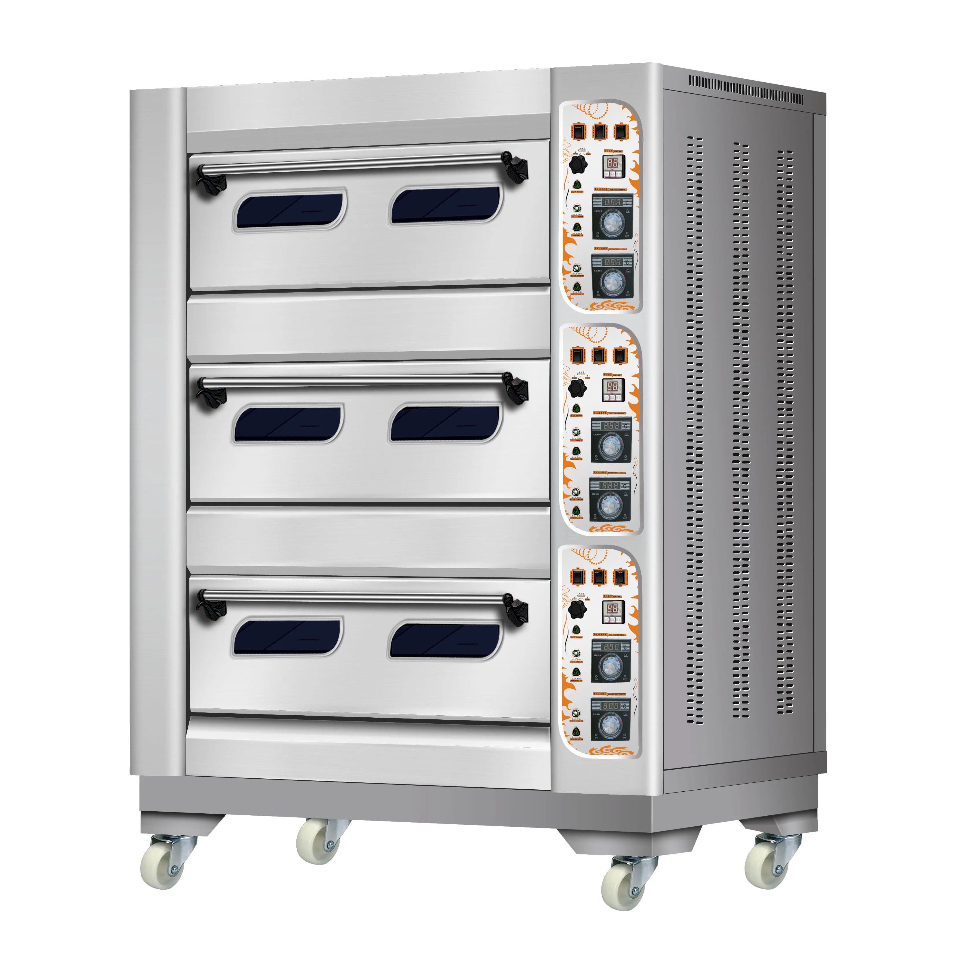 3 слоя 6 кастрюль Коммерческая газовая печь для выпечки|bread baking oven|gas bread ovengas oven |