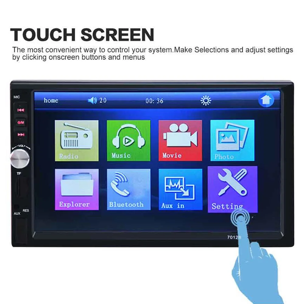 7 Inch Car MP5 Full Viewing Angle High-definition Screen Car Stereo Mp5 Player Touch Screen Bluetooth Radio 2din HD Rear Camera