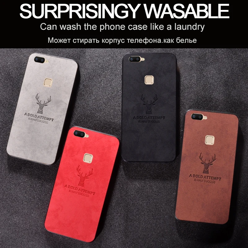 

Luxury Christmas Deer Cloth Phone Cases For BBK VIVO X20 X 20 Ultra Thin Soft Silicone Cover For BBK VIVO X20 PLUS