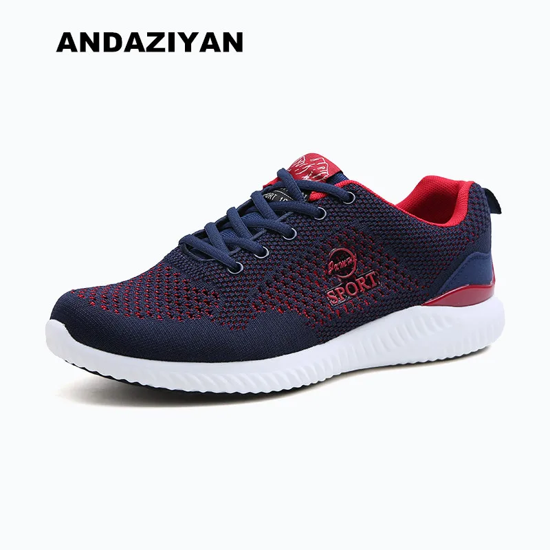 

Spring and summer men shoes comfortable and breathable flying woven mesh shoes