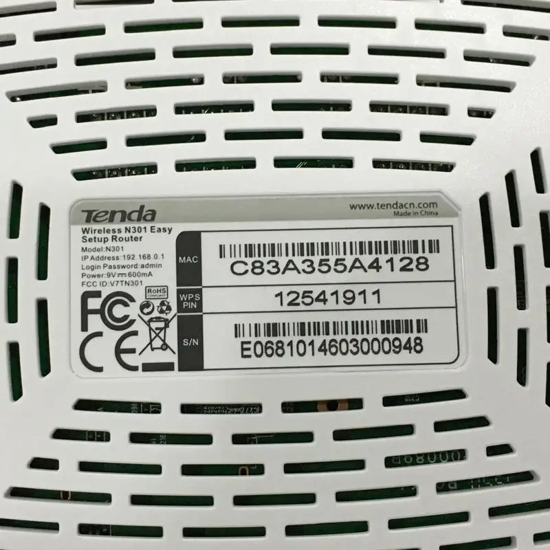 Беспроводной Wi Fi роутер Tenda ретранслятор удлинитель домашней сети 802 11 b/g/n RJ45 300