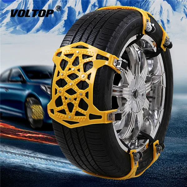 Universal Car Tire Anti-skid Belt Emergency Tire Chain Winter Truck Tire Chain for Snow Road 4pcs Snow Chain