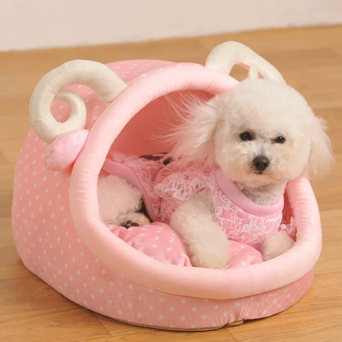 Новинка 2015 собака кошка Мода Мультфильм Bed Doggy теплые мягкие будки собаки кошки моющийся дом щенок туалетов домашних животных продуктов 1 шт....