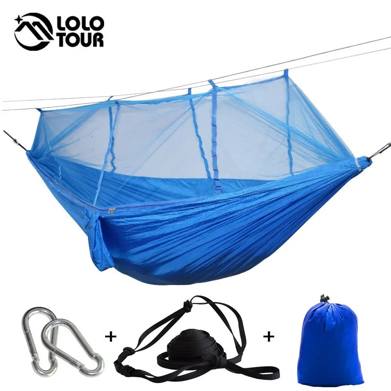 Гамак Hamac с москитной сеткой высокопрочный может вместить 200 кг|mosquito net hammock|netting
