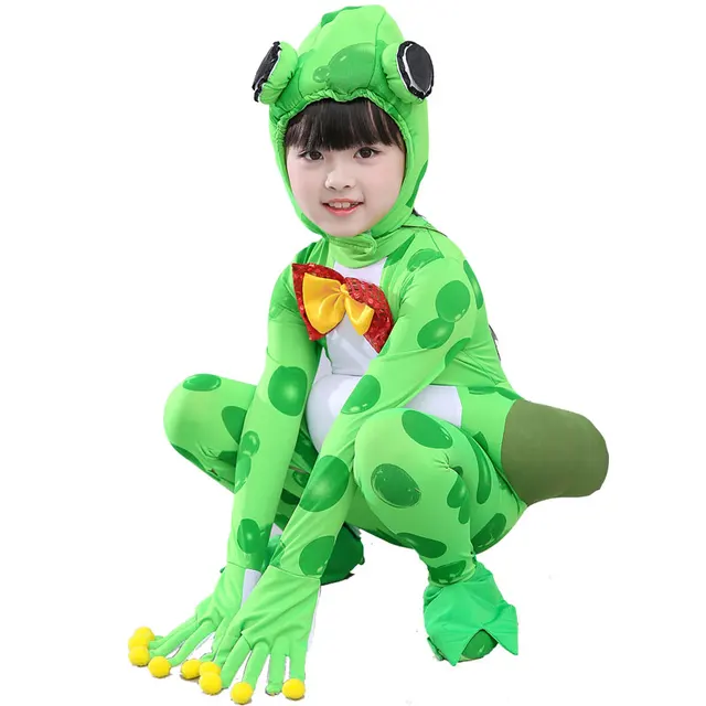 frogs children frog costume for kids kindergarten performance clothing