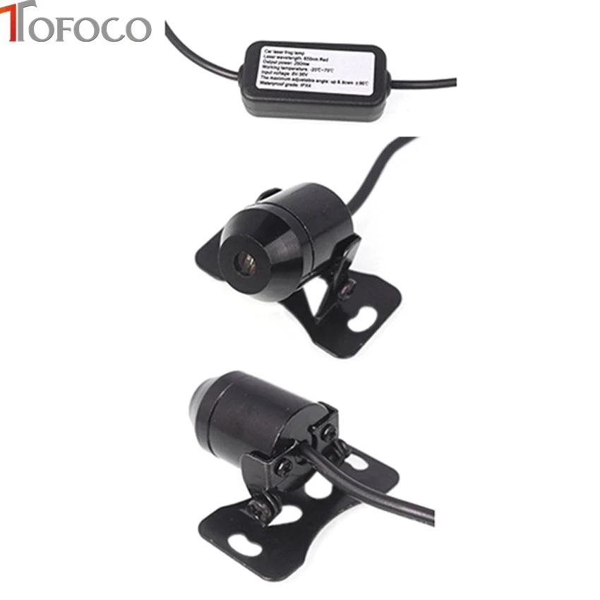 

TOFOCO Car Laser Fog Light Rear Anti-Collision Driving Safety Signal Auto Brake Rearing Warning Project Light