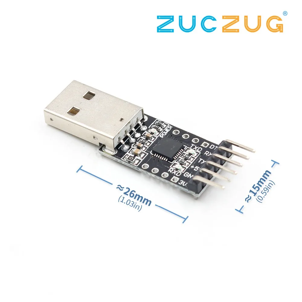 

CP2102 USB 2.0 to TTL UART Module 6Pin Serial Converter STC Replace FT232 Adapter Module 3.3V/5V Power