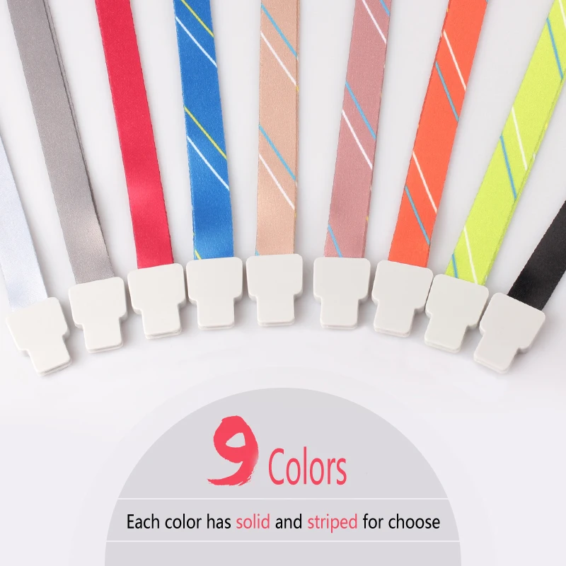 

Hot saleproduct Polyester Rope Badge Holder Lanyard Neck Strap 15mm Width for office work cards and ID IC Cards