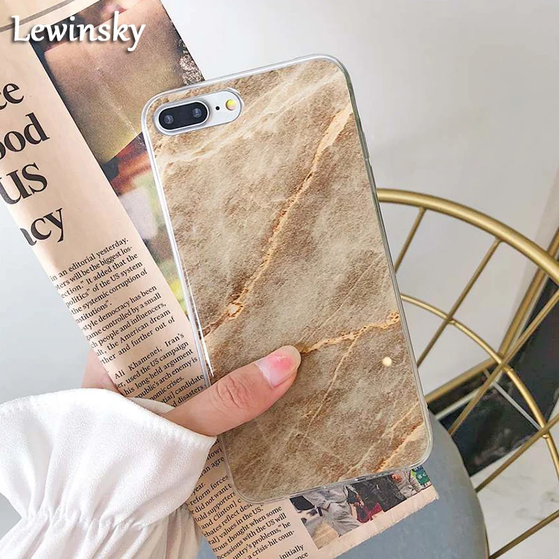 

Luxury Glossy Marble Phone Case For Apple iphone X Case Fashion Chic Texture Pattern Back Cover For iphone X Soft TPU Cases