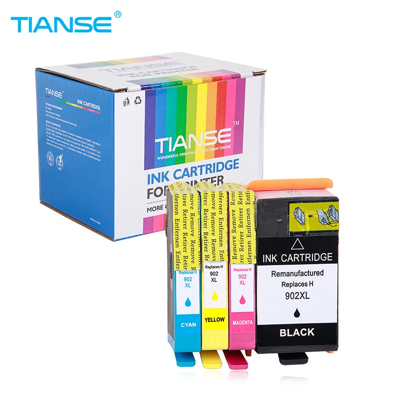 

TIANSE ink cartridge for HP 902 HP902XL for HP 902XL HP902 XL For HP Officejet Pro 6960 6961 6963 6964 6965 6966 6968 6975 6978