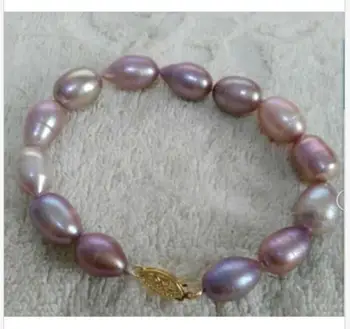

elegant 12-13m south sea baroque lavender pearl bracelet 7.5-8inch gold