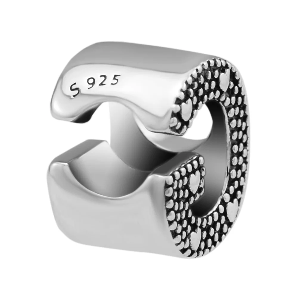 Серьги cck 2018 Письмо G Шарм бисера Fit оригинальный браслеты стерлингов серебряные ювелирные изделия бусины-талисманы для рукоделия для