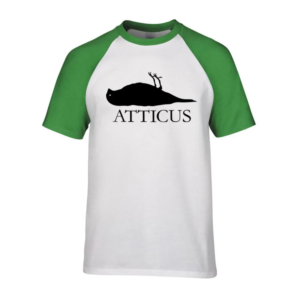 Новинка брендовая футболка ATTICUS с логотипом мертвой птицы Мужская