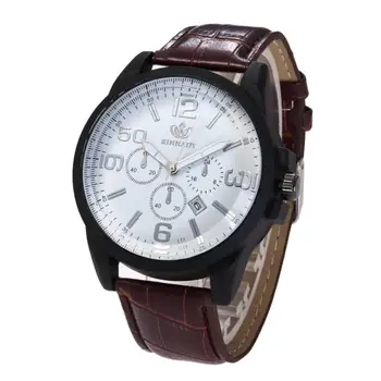 

Men Casual Simple Women Fashion Leather Band Analog Quartz Round Wrist Watch Watches Wrist Watch 1025 Drop Shipping