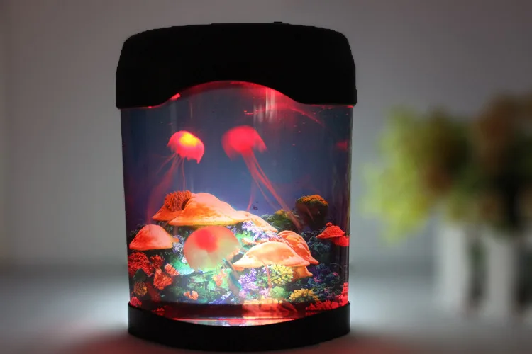 Обитателями моря; 3D Медузы аквариум многоцветный светодиодный ночной Светильник для аквариума ночной Светильник фестиваль домашний Декор Светильник s Детский ночной Светильник