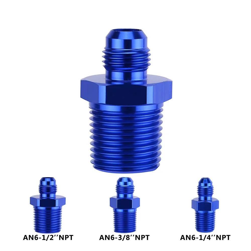 Evil energy алюминиевый штекер AN6 до 1/" 3/8" 1/" NPT резьба прямой адаптер трубы мазута фитинг шланг адаптер