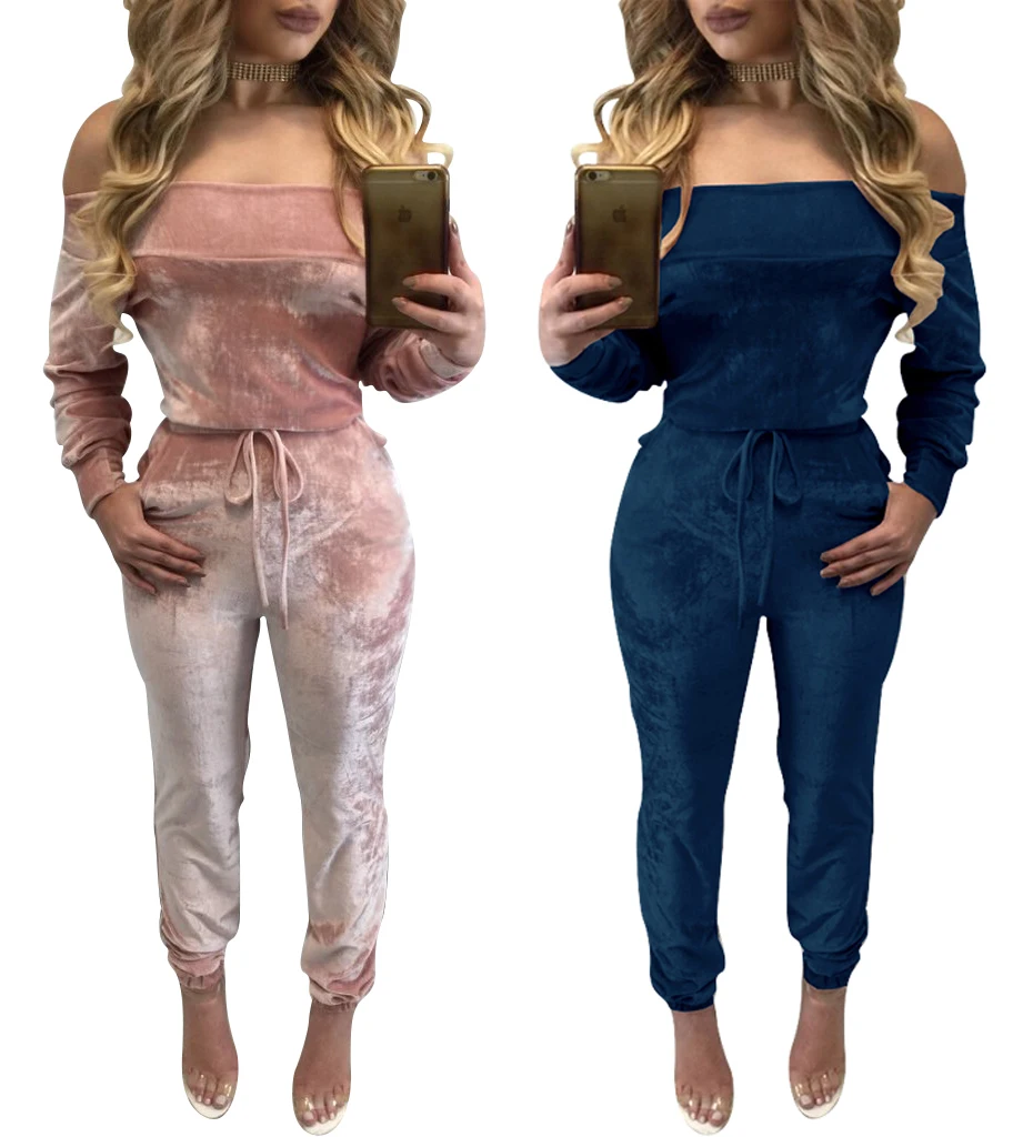 strapless jogger jumpsuit